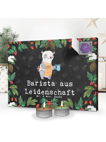 Mr. & Mrs. Panda Adventskalender Barista Leidenschaft mit Spruch in Kreidetafel