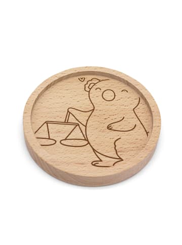 Mr. & Mrs. Panda Untersetzer Waage Astrologie ohne Spruch in Transparent