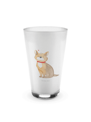 Mr. & Mrs. Panda Longdrinkglas Hund Glück ohne Spruch in Transparent