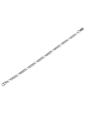 Adeliás Unisex Armband aus Edelstahl 18 cm in silber