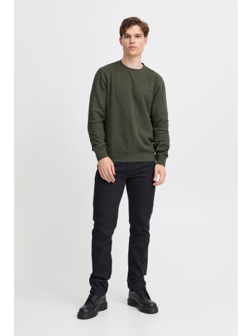 BLEND Rundhalspullover BHSweatshirt 20718070 schlichter Rundhalspullover in oliv