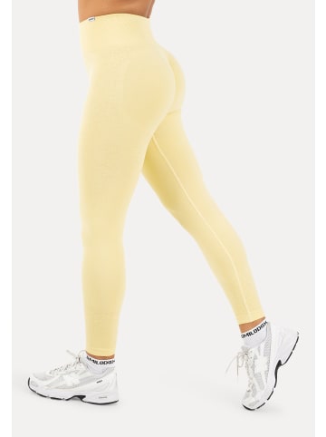 SMILODOX Leggings Timea Scrunch in Gelb