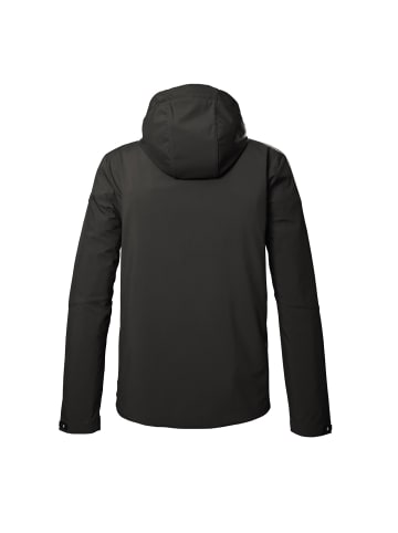Killtec Softshelljacke mit Kapuze in Grünanthrazit
