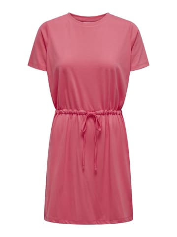 JACQUELINE de YONG Leichtes Stoff Sommer Kleid mit Bindeband in Rot