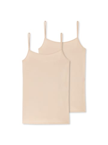 Schiesser Unterhemd 2er Pack in Beige (Sand)