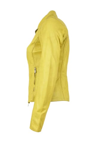 JILANI Lederjacke Lammnappa in Antikgelb