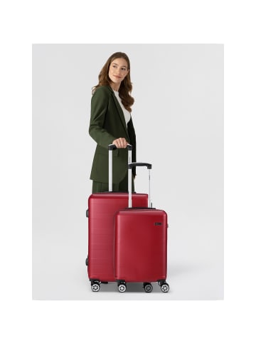 benzi 5330 4 Rollen Kofferset 2-teilig granatrot