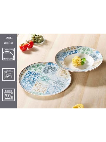 Ritzenhoff & Breker 4er Set Pizzateller Roma Antica ø 31,5 cm in grün
