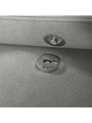 tectake Schicke Trachtenhandtasche in Wildlederoptik, grau