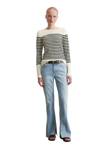 Marc O'Polo Ringel-Longsleeve regular in Schwarz