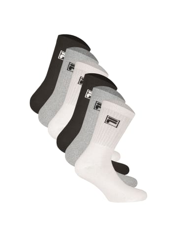 Fila Socken 6er Pack in Classic Mix (Schwarz; Weiß; Grau)