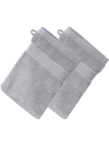 Erwin Müller Frottier Waschhandschuh 2er-Pack Friedrichshafen in hellgrau