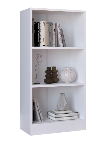 VCM  Holz Stand Regal Bücher Bücherregal Dilos M 3f in Weiß