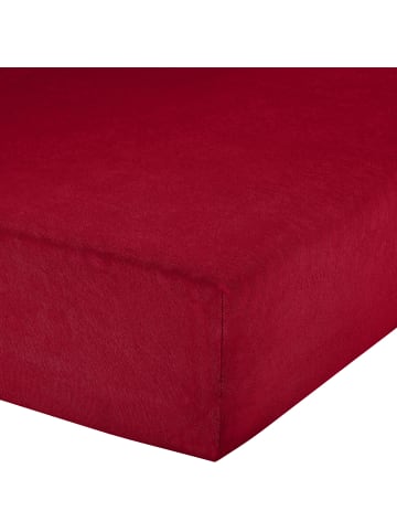 Erwin Müller Frottee Spannbettlaken Füssen in bordeaux
