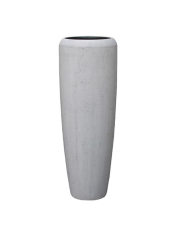 GILDE Vase "Bigio" in Grau - H. 75 cm