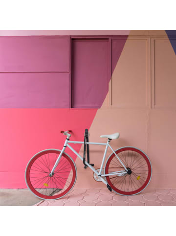 relaxdays Wand- und Bodenanker in Schwarz/ Silber