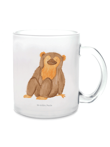 Mr. & Mrs. Panda Kaffeebecher Affe ohne Spruch in Transparent