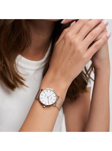 s.Oliver Armbanduhr Classic Time in roségold