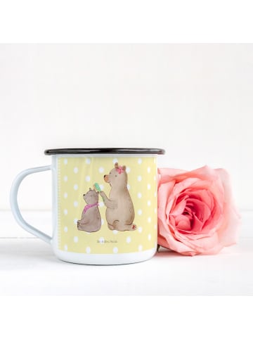 Mr. & Mrs. Panda Teetasse Bär Kind ohne Spruch in Gelb Pastell