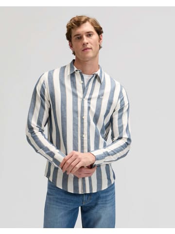 Lee Leinenhemd Lee in Academy Blue Stripe