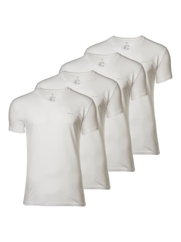 Gant T-Shirt 4er Pack in Weiß