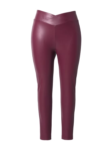MIAMODA Leggings in dunkel weinrot