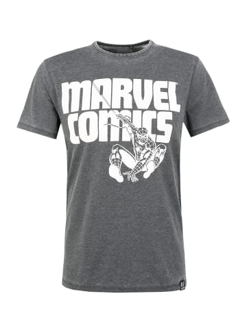 Re:Covered T-Shirt Marvel Comics Spidey Charcoal in dunkelgrau