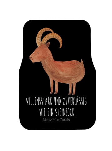 Mr. & Mrs. Panda Fußmatte Fürs Auto Sternzeichen Steinbock mit S... in Schwarz