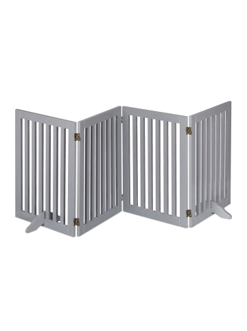 relaxdays Absperrgitter in Grau - (B)207 x (H)70 cm
