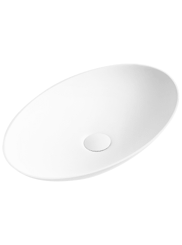 Beliani Waschbecken ACURIZAL in Weiß - (W) 50 x (H) 10 x (L) 32 cm