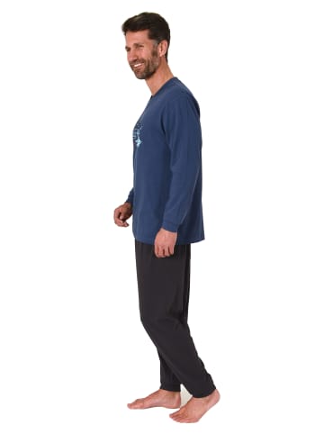 NORMANN Pyjama langeSchlafanzug - 74969 in marine