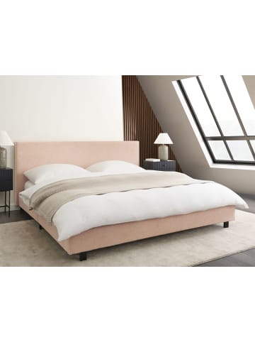 Beliani Doppelbett ALBI in Beige/Schwarz - (W) 195 x (H) 94 x (L) 211 cm