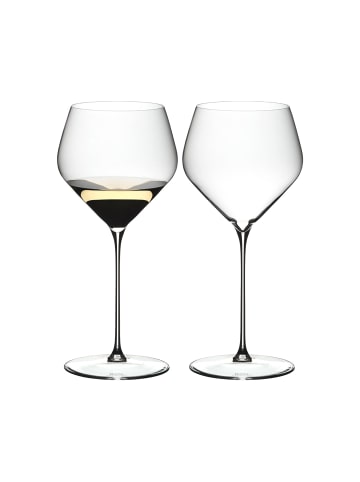RIEDEL Glas 2er Set Chardonnay Weingläser Veloce 690 ml in transparent