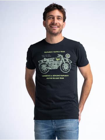 Petrol Industries T-Shirt mit Aufdruck Lagoonize in Grau