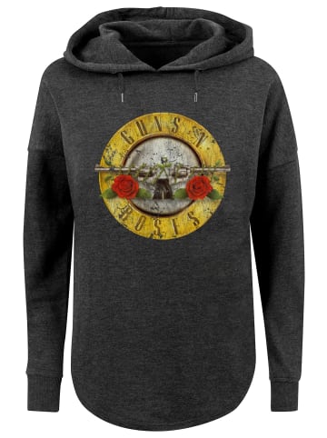 F4NT4STIC Oversized Hoodie Guns 'n' Roses Band in charcoal