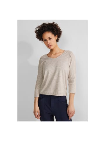 Street One Langarmshirt in spring sand melange