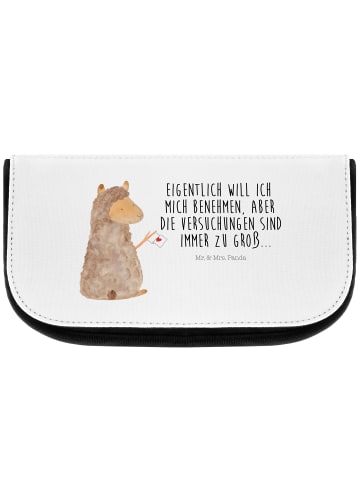Mr. & Mrs. Panda schminkaufbewahrung Alpaka Fahne mit Spruch in Weiß