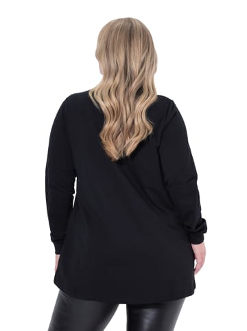 MIAMODA Sweatshirt in schwarz