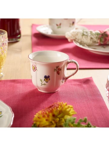 Villeroy & Boch 6er Set Kaffeetassen Petite Fleur 120 ml weiß in weiß