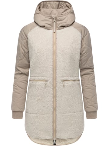 ragwear Fellimitatmantel Longeddy in Ecru025