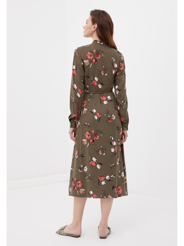 Finn Flare Blusenkleid Blütenpracht in dark green