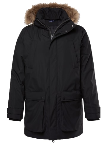 Men Plus Parka in schwarz