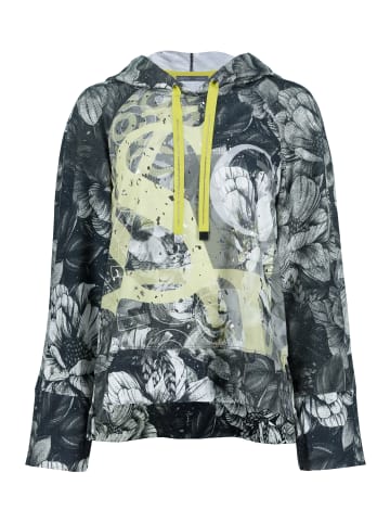 Gina Laura Hoodie-Shirt in dunkelgrau