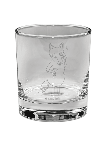 Mr. & Mrs. Panda Whiskey Glas Fuchs Lord ohne Spruch in Transparent