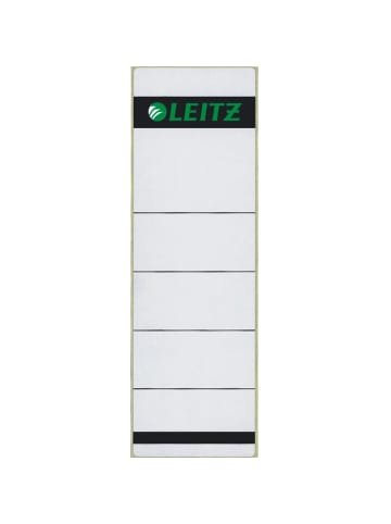 Leitz Ordnerrückenschilder 61x191mm selbstklebend grau Packung mit 100 Stück