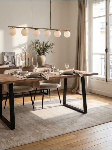 KADIMA DESIGN Esszimmertisch 140x80x76 cm Massivholz / Metall Esstisch