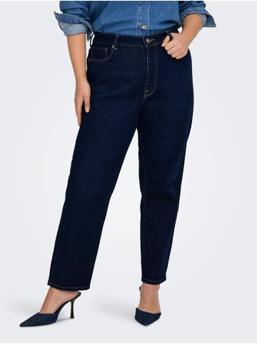 ONLY Carmakoma Straight-Fit jeans in Dark Blue Denim