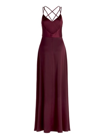 Vera Mont Abendkleid mit V-Ausschnitt in Deep Dahlia