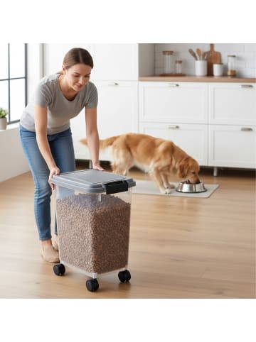 relaxdays Futterbehälter in Transparent - 20 l