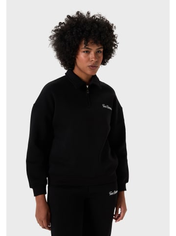 Tom Barron Freizeitanzug Oversize Half Zipper Relaxed Tracksuit in black